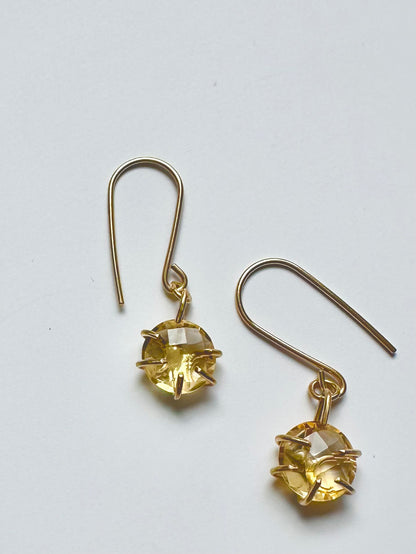Citine Earrings 9ct Gold Earrings