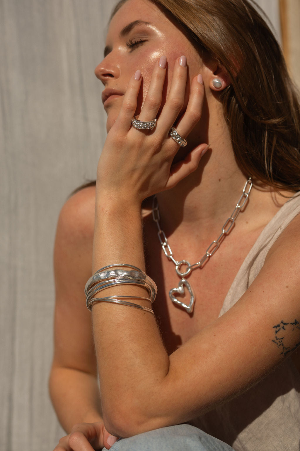 Kyra Bangle- Silver