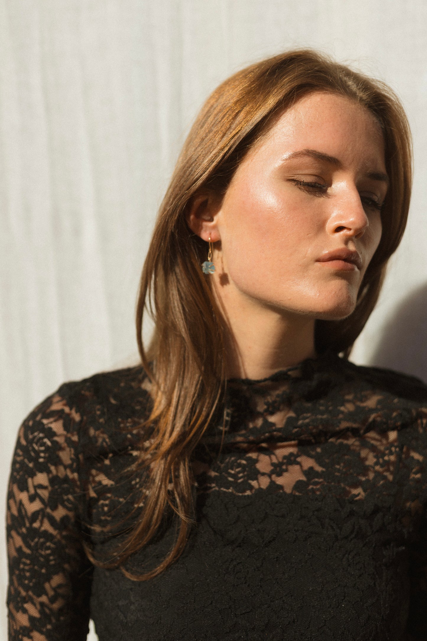 Aqua Marine 9ct Gold Earrings